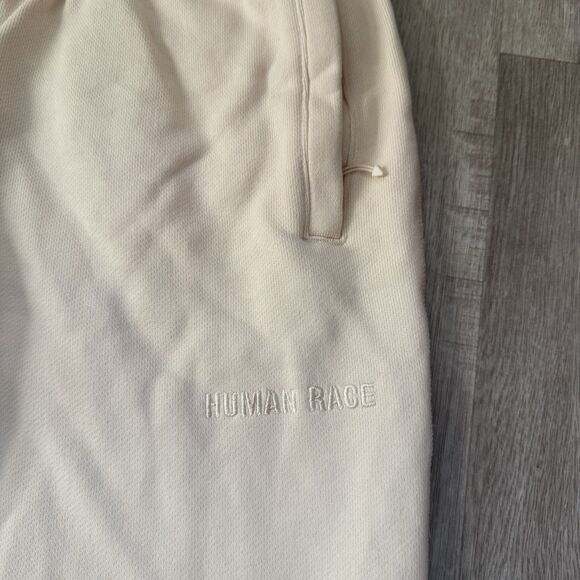 Adidas Pharrell Human Race Cream Heavyweight Sweatpants Size Small Men's Cuffed - Picture 2 of 10